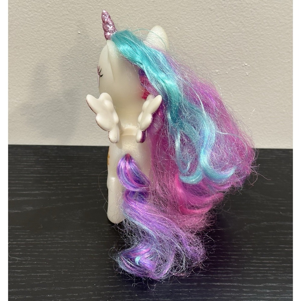 Hasbro My Little Pony Princess Celestia figure. G4 Glitter Wings 6in Sun - Picture 2 of 5
